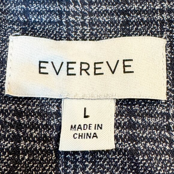 EVEREVE Asher Plaid Blazer Women's Size L Navy - Picture 9 of 9
